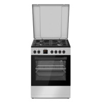 Kombinuota dujinė viryklė HFSC-S66FDC-BIX HEINNER