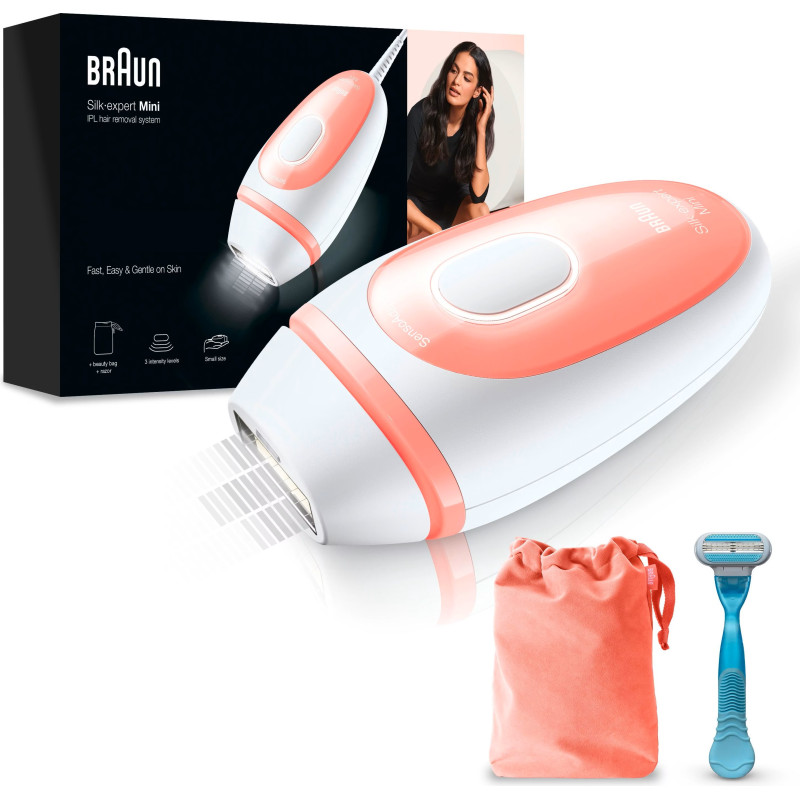 Braun Silk-Expert Mini PL1014 - IPL, Hair Remover white/apricot