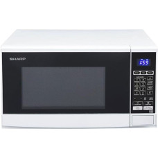 Sharp R670W, microwave oven white/black