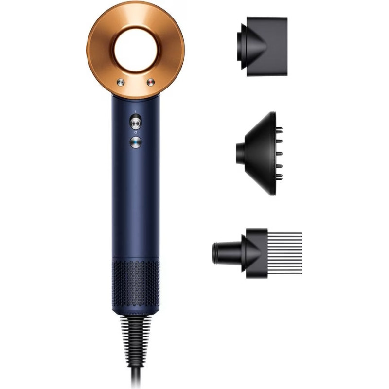 Dyson Supersonic HD07 , hairdryer dark blue/copper