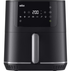 Braun MultiFry 5 HF5030 hot air fryer, black/silver, 1700 watts, 6.0 liter basket