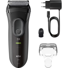 Braun Series 3+ 3000, shaver black/grey