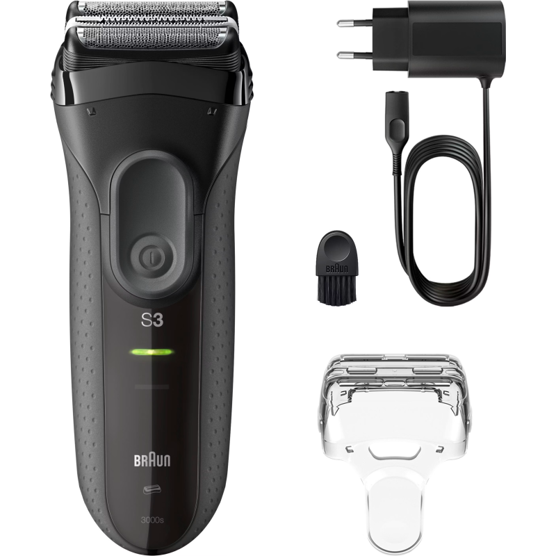 Braun Series 3+ 3000, shaver black/grey
