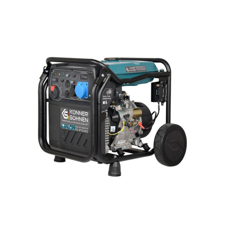 Inverterinis benzininis /dujinis generatorius 8500W, KS 8100iEG, KONNER & SOHNEN