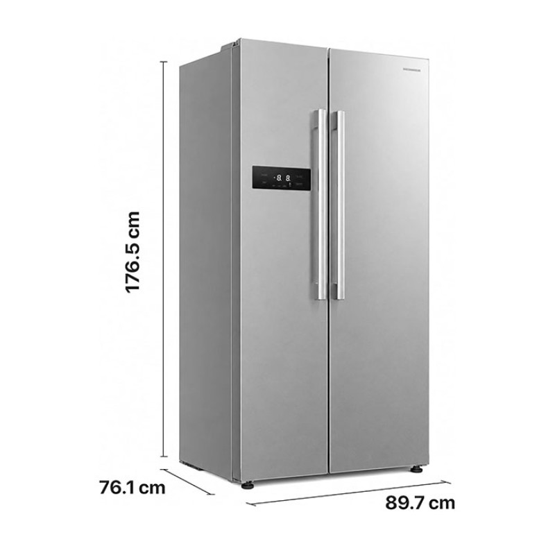 Šaldytuvas side by side HSBS-M548NFINVXE++ HEINNER