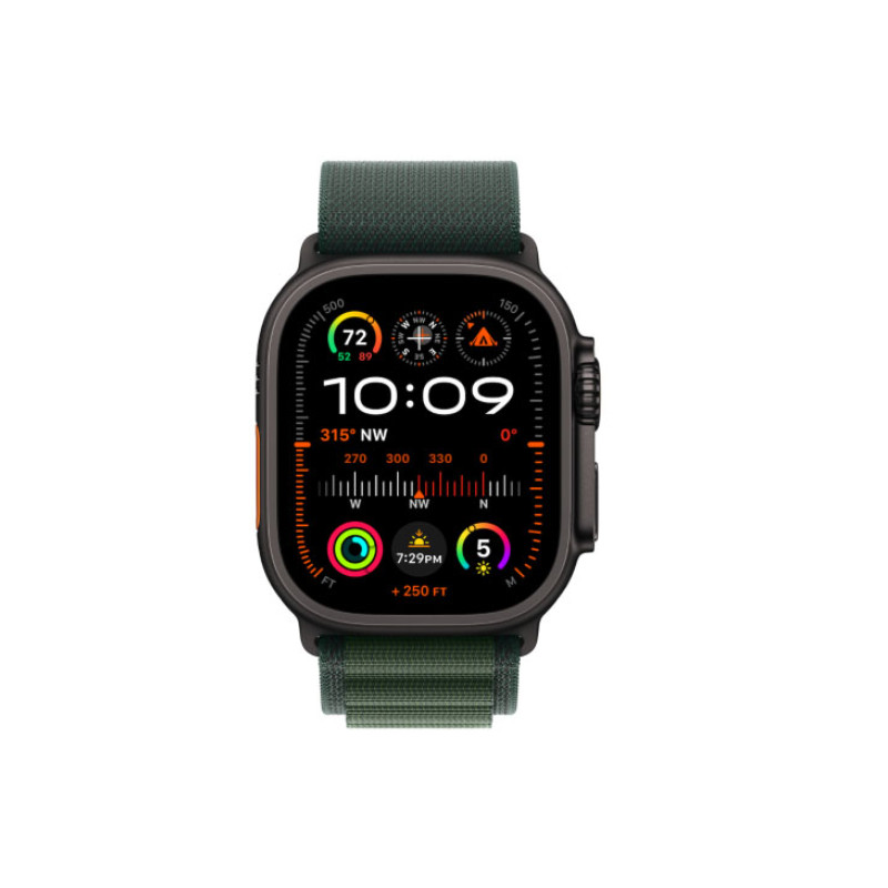 Apple Watch Ultra 2 49mm GPS+4G Titan Alpine Loop M Black/Green