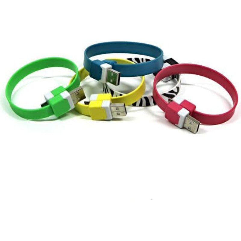 Logo USB cable Logo USB-A - microUSB 0.25 m Pink