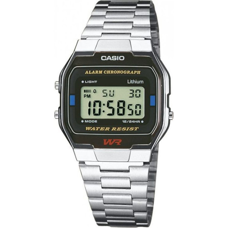 Casio Zegarek Casio Zegarek męski Retro A163WA -1QES