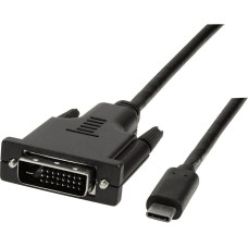 Logilink USB cable LogiLink USB-C - DVI-D 1.8 m Black (UA0331)