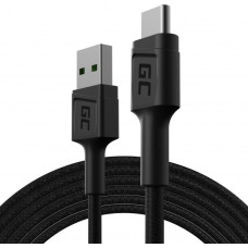 Green Cell USB cable Green Cell USB-A - USB-C 2 m Black (KABGC19)
