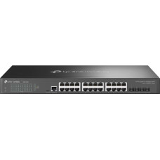 Tp-Link Omada SG3428X tinklo komutatorius Valdomas L2+/L3 Gigabit Ethernet (10/100/1000) 1U Juoda