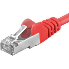 Premiumcord PREMIUMCORD Patch CAT6a S-FTP cable, RJ45-RJ45, AWG 26/7 1m red