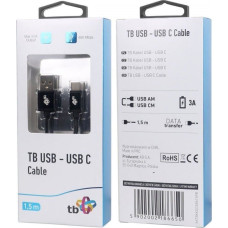 Tb Print USB cable TB Print USB-A - USB-C 1.5 m Black (AKTBXKUCSBA15PB)