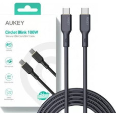Aukey USB cable Aukey USB-C - USB-C 1.8 m Black (CB-SCC102 BK)