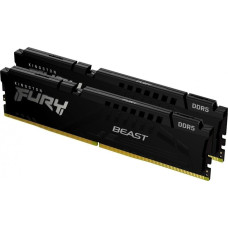 Kingston FURY DDR5 - 32GB - 6400 - CL - 32 (2x 16 GB) dual kit, memory (black, KF564C32BBK2-32, FURY Beast, INTEL XMP)