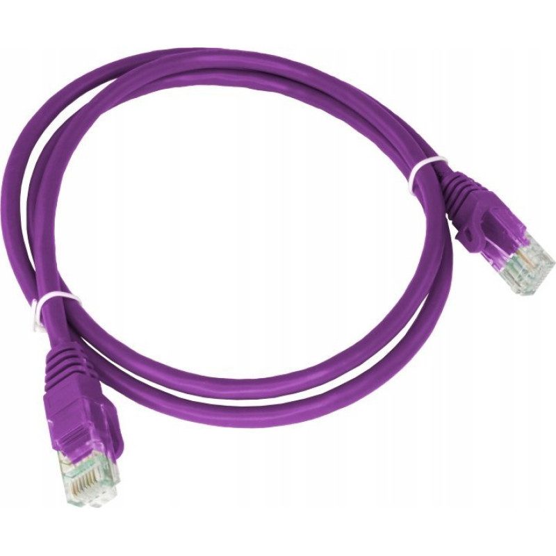 Alantec Patch-cord ALANTEC kat.6A U/UTP fioletowy 1m LSOH