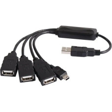 Premiumcord USB2.0 HUB 4-portový Black cable