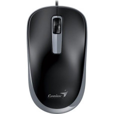 Genius Mysz przewodowa, Genius DX-125S, czarno-szara, optyczna, 1200DPI