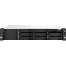 Qnap TS-864EU-8G NAS ir duomenų saugojimo serveris Stovas (2U) „Intel® Celeron®“ 8 GB DDR4 0 TB QNAP Turbo System Juoda