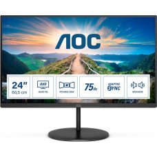 AOC V4 Q24V4EA LED display 60,5 cm (23.8") 2560 x 1440 pikseliai 2K Ultra HD Juoda