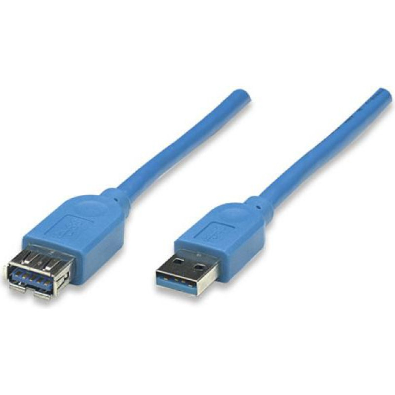Manhattan USB cable Manhattan USB-A - USB-A 2 m Blue (322379)