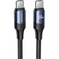 Usams USB cable Usams USB-C - USB-C 3 m Black (6958444973357)
