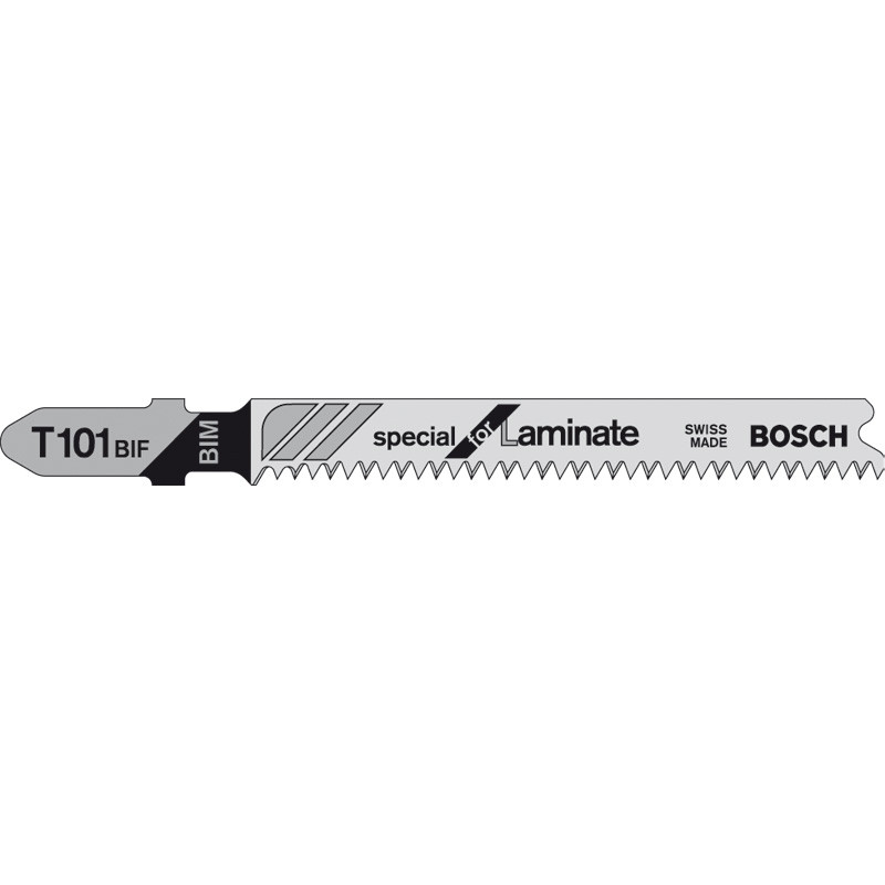 Bosch Jigsaw blade T 101 BIF Special for Laminate, 83mm (5 pieces)