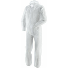 Beta DISPOSABLE JUMPSUIT WITH HOOD SIZE L WHITE