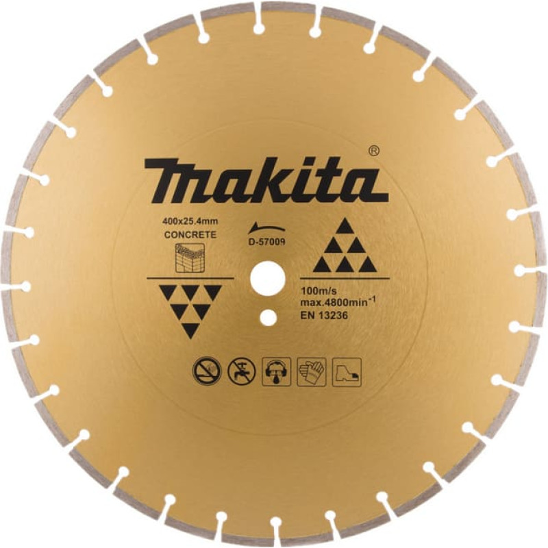 Makita TARCZA DIAMENTOWA 400x25,4mm SEGMENT (SUCHO/MOKRO) BETON