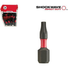 Milwaukee KOŃCÓWKA T15 x 25mm/25szt. SHOCKWAVE