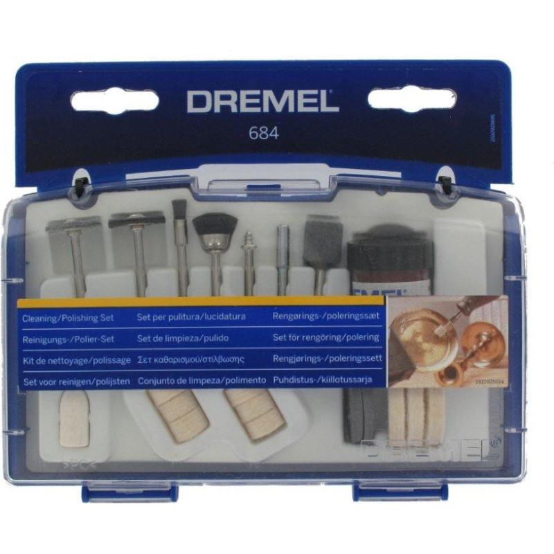 Dremel set for cleaning and polishing 684 20 parts