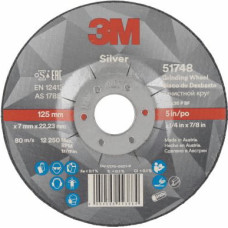 3M Šlifavimo diskas Silver T27 Ceramic 125x7/22,23mm, 3M