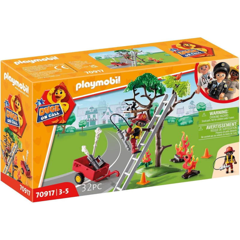 Playmobil 70917 DUCK ON CALL - fire brigade action. Save the cat!, construction toy