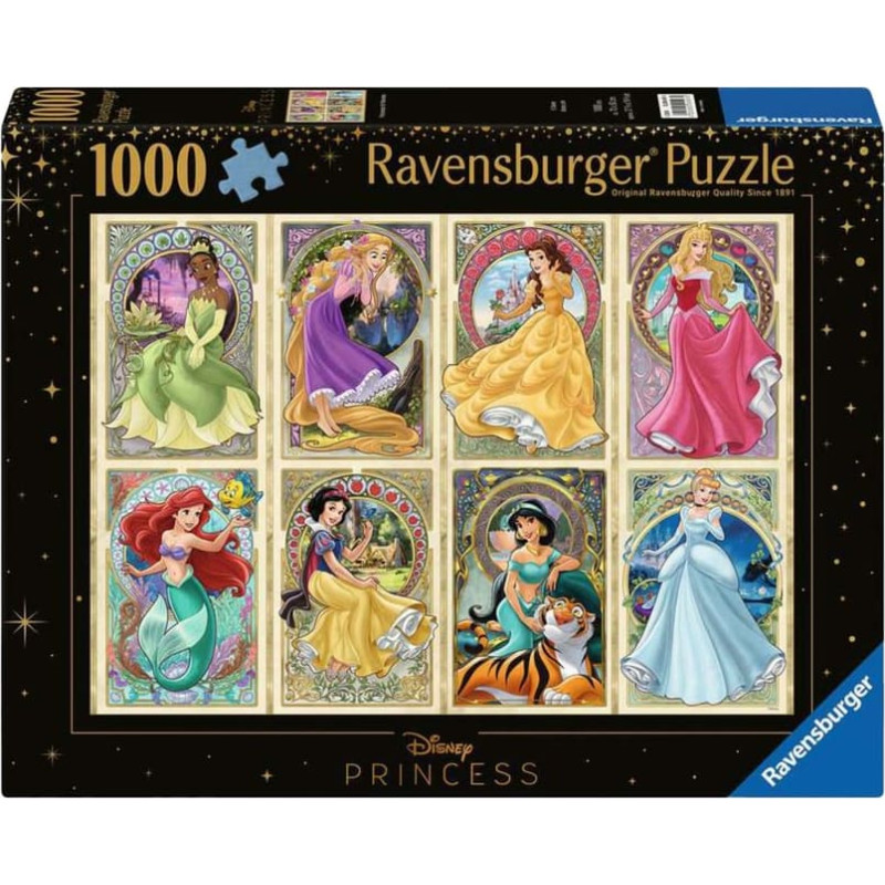 Ravensburger Puzzle Disney Princess - Nouveau Art Princesses (1000 pieces)