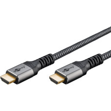 Goobay Plus Ultra High-Speed HDMI Cable, 8K @ 60Hz (Gray, 3 Meters)