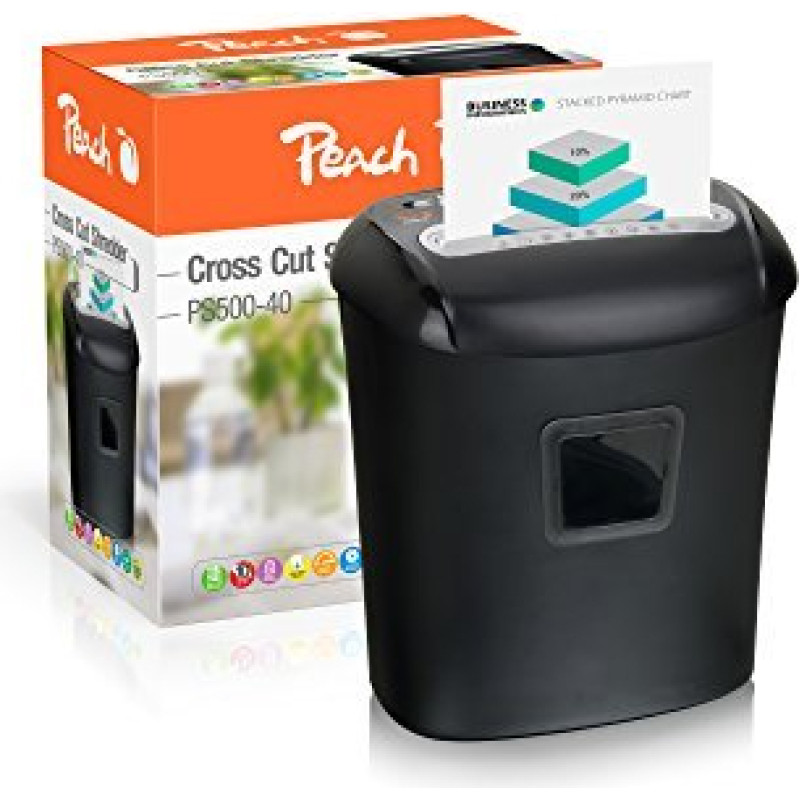 Peach Cross Cut shredder PS500-40 - black