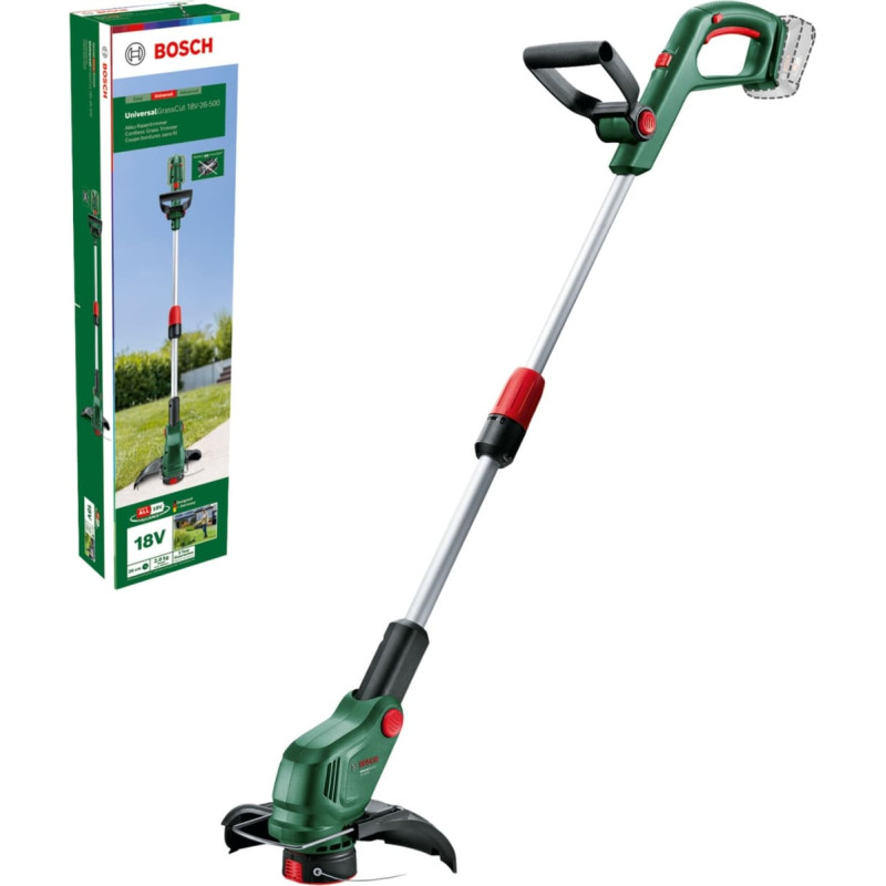 Bosch BrushCut akumuliatorinės žolės žirklės 2,4 mm 36 V Ličio-jonų (Li-Ion) Žalia