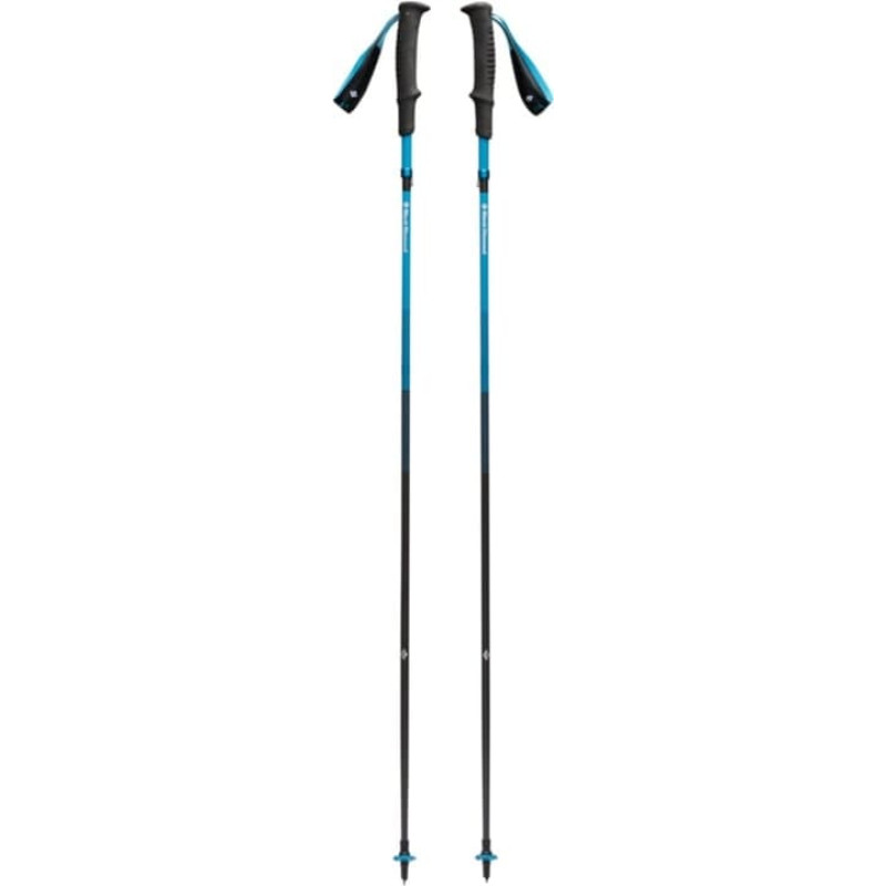 Black Diamond Trekking Poles Distance Carbon Z (anthracite/blue, 1 pair, 110 cm)