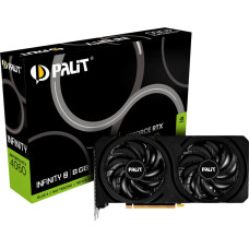 Palit Graphics Card|PALIT|NVIDIA GeForce RTX 4060|8 GB|GDDR6|128 bit|PCIE 4.0 16x|GPU 1830 MHz|Dual Slot Fansink|2xHDMI|2xDisplayPort|NE64060019P1-1070L