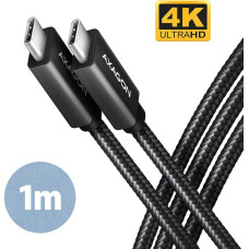 Axagon CABLE USB-C TO USB-C 1M 100W/BLACK BUCM32-CM10AB AXAGON