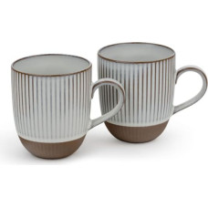 Bredemeijer 1x2 Bredemeijer Mugs Ingo  450ml Tassen Steingut weiße Str.147081