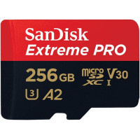 Sandisk microSDXC          256GB Extreme Pro A2 C10 V30 UHS-I U3
