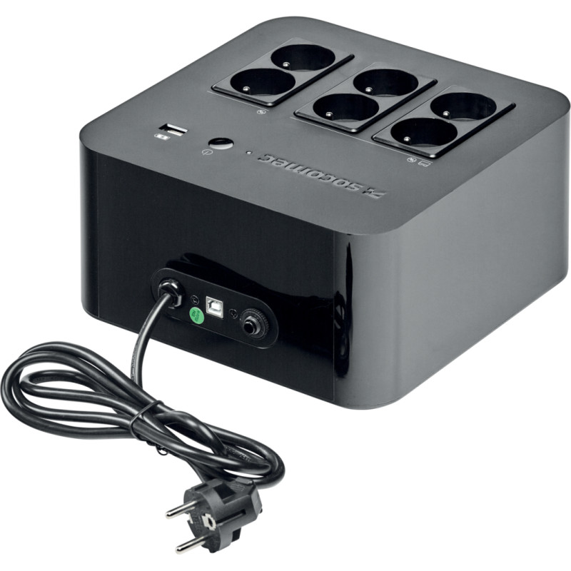 Socomec NETYS PL NPL-0600-F nepertraukiamo maitinimo resursai (UPS) Budėjimo režimas (neprisijungus) 0,6 kVA 360 W 6 AC išvestis(ys / čių)