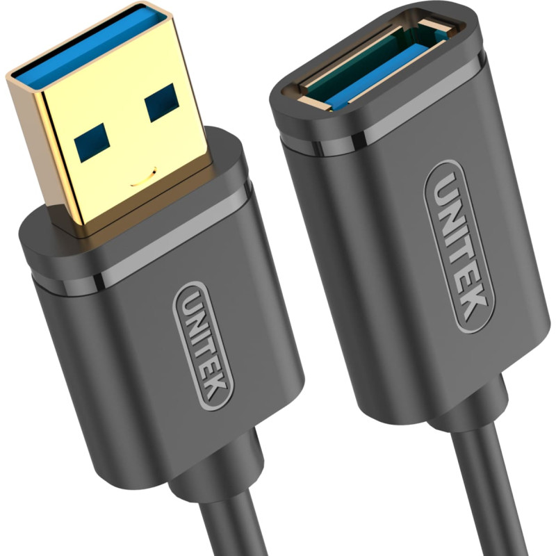 Unitek USB cable Unitek USB-A - USB-A 1.5 m Black (Y-C458GB)