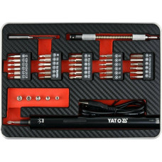 Yato Aku 3.6V precision screwdriver with BIT 39pcs. YT-27930