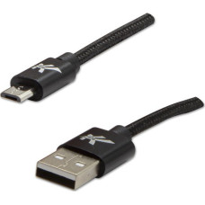 Logo USB cable Logo USB-A - microUSB 2 m Black