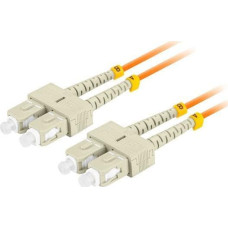 Lanberg PATCHCORD LIGHT MM SC/UPC-SC/UPC DUPLEX 3.0MM OM2 50/125 LSZH 2M MARCH LANBERG