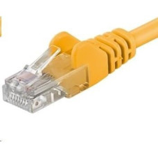Premiumcord PREMIUMCORD KABEL KROSOWY UTP RJ45-RJ45 CAT5E 1M ŻÓŁTY
