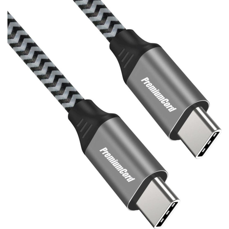 Premiumcord USB cable PremiumCord USB-C - USB-C 2 m Black-gray (ku31cw2)