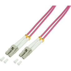 Logilink LogiLink Glasfaser Patchkabel OM4 50/125Á LC-LC 50m pink